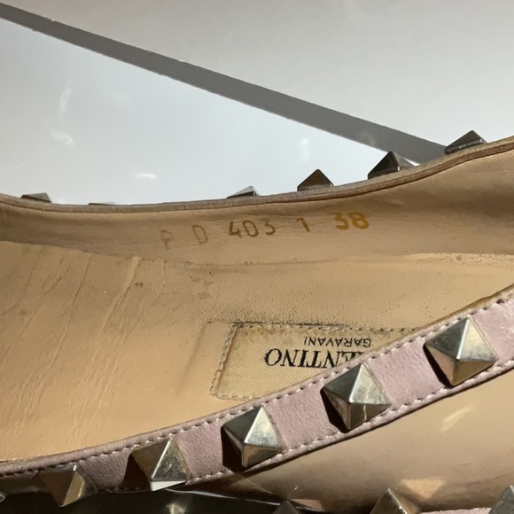 VALENTINO GARAVANI PATENT ROCKSTUD BALLET FLATS - Picture 5 of 6